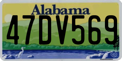 AL license plate 47DV569
