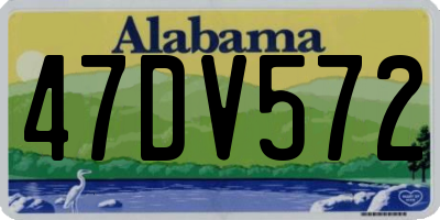 AL license plate 47DV572