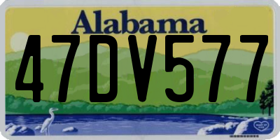AL license plate 47DV577