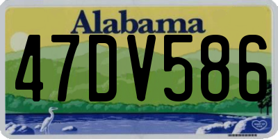 AL license plate 47DV586