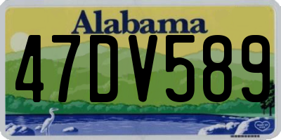 AL license plate 47DV589