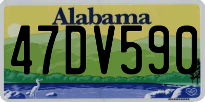 AL license plate 47DV590