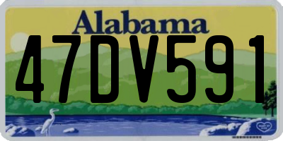 AL license plate 47DV591