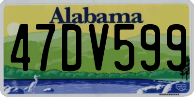 AL license plate 47DV599