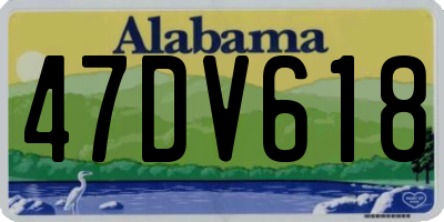 AL license plate 47DV618