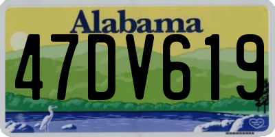 AL license plate 47DV619