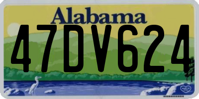 AL license plate 47DV624