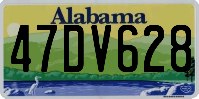 AL license plate 47DV628