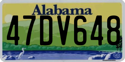 AL license plate 47DV648