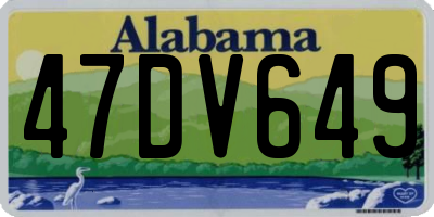 AL license plate 47DV649