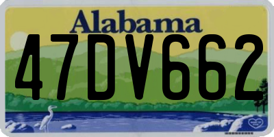 AL license plate 47DV662
