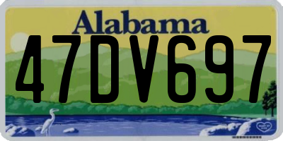 AL license plate 47DV697