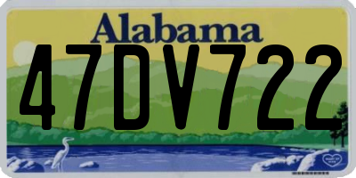 AL license plate 47DV722