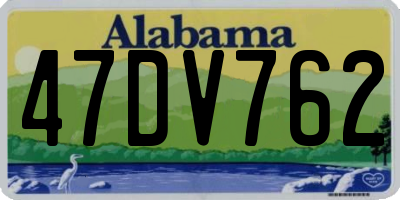 AL license plate 47DV762