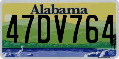 AL license plate 47DV764