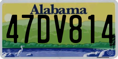 AL license plate 47DV814