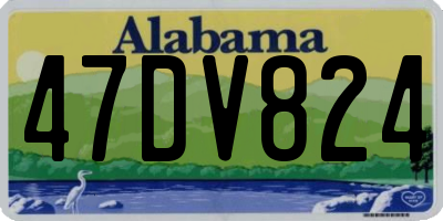 AL license plate 47DV824