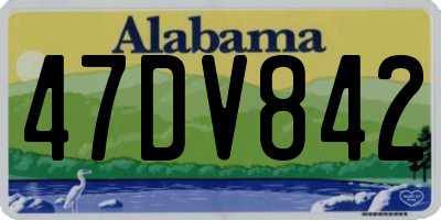 AL license plate 47DV842