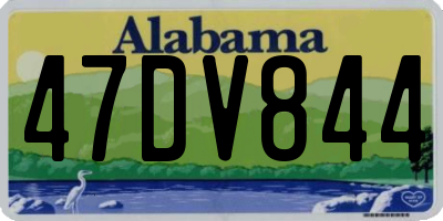 AL license plate 47DV844