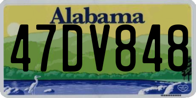 AL license plate 47DV848