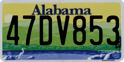AL license plate 47DV853