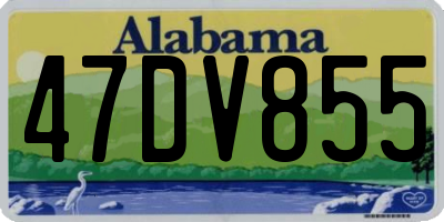AL license plate 47DV855