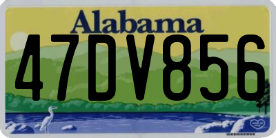 AL license plate 47DV856