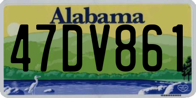 AL license plate 47DV861