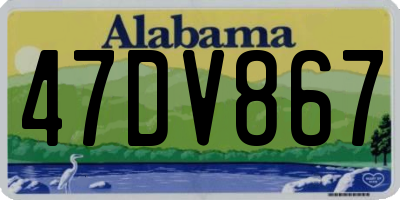 AL license plate 47DV867