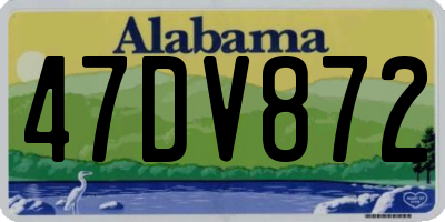 AL license plate 47DV872