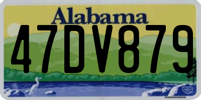 AL license plate 47DV879