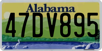 AL license plate 47DV895
