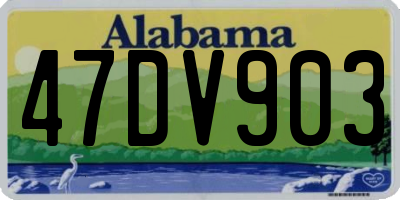 AL license plate 47DV903