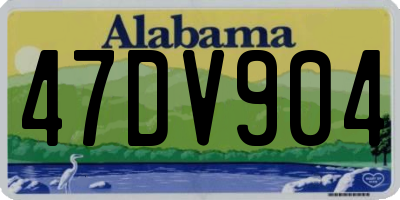 AL license plate 47DV904