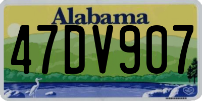 AL license plate 47DV907