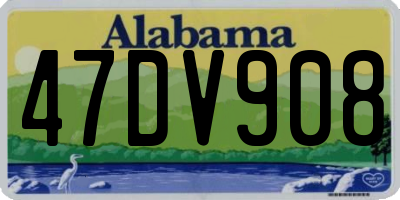 AL license plate 47DV908