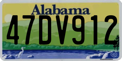 AL license plate 47DV912