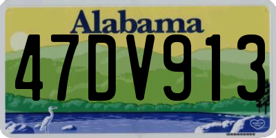 AL license plate 47DV913