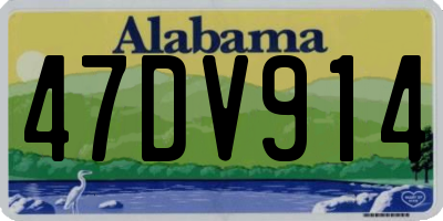 AL license plate 47DV914