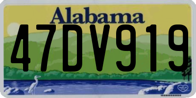 AL license plate 47DV919