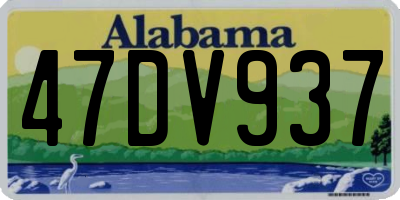AL license plate 47DV937