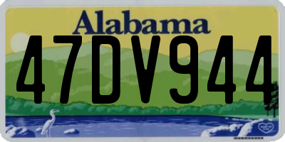 AL license plate 47DV944