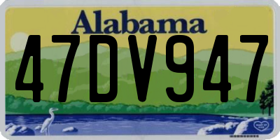 AL license plate 47DV947