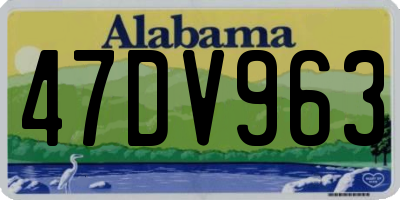 AL license plate 47DV963