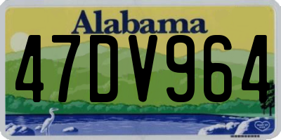AL license plate 47DV964