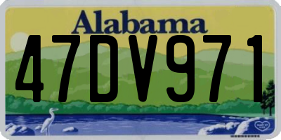 AL license plate 47DV971