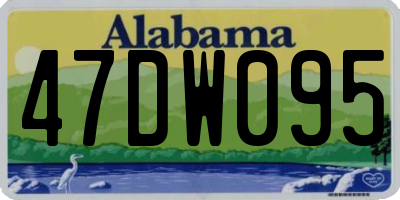 AL license plate 47DW095