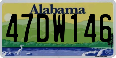 AL license plate 47DW146
