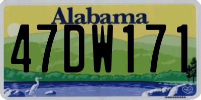 AL license plate 47DW171
