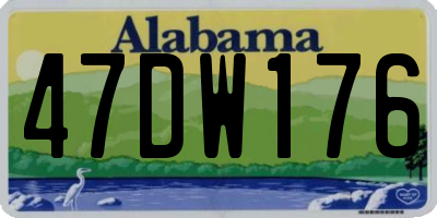 AL license plate 47DW176